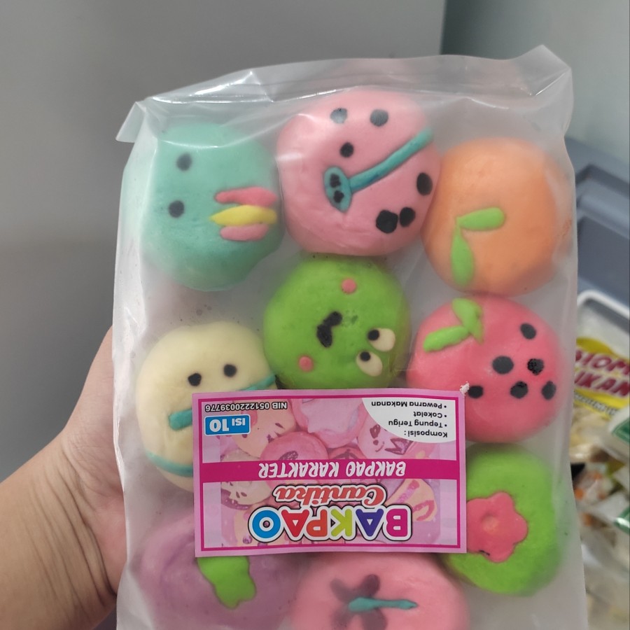 mini bakpau karakter isi 10
